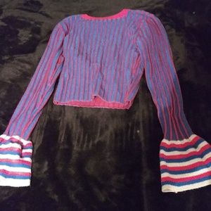 Flared Wrist Long Sleeve Top